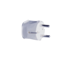 Plug with grounding (white)