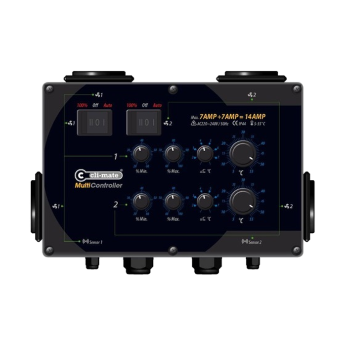 Cli-mate Cli-mate Multicontroller ~ Temperature Controlled Stepless Analogue Speed Controller