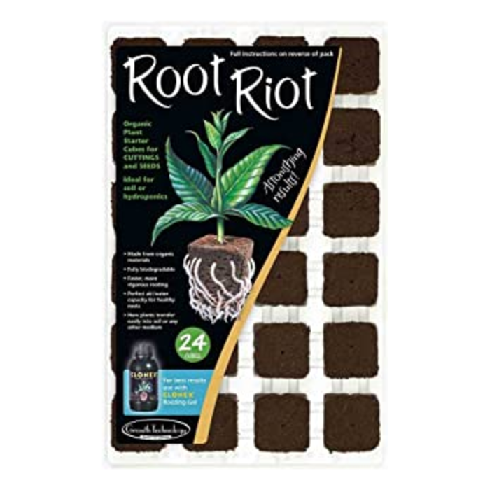 Clonex Clonex Root Riot Tray ~ Plugs 24 pieces