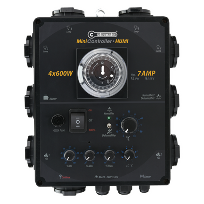 Cli-mate Cli-mate Mini-controller - (2 x 600W + 3 Amp / 4 x 600W + 7 Amp)