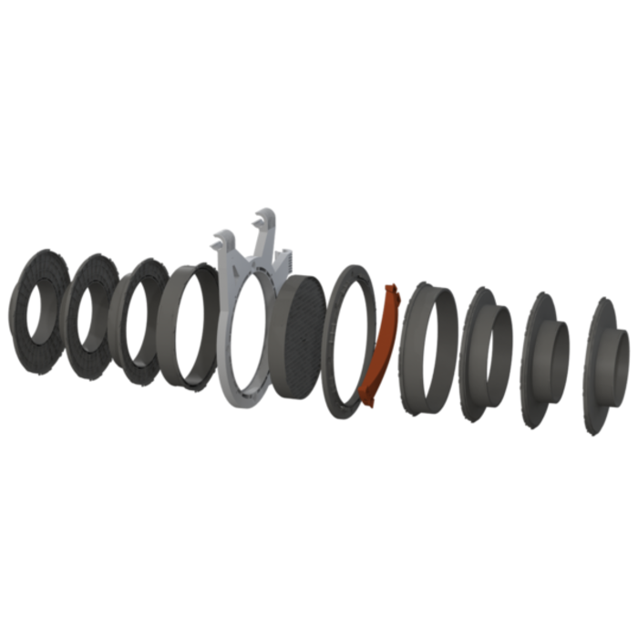 Secret Jardin  Secret Jardin DF Ducting flange connector | DF16 & DF25 - Ø100m ~ 250mm