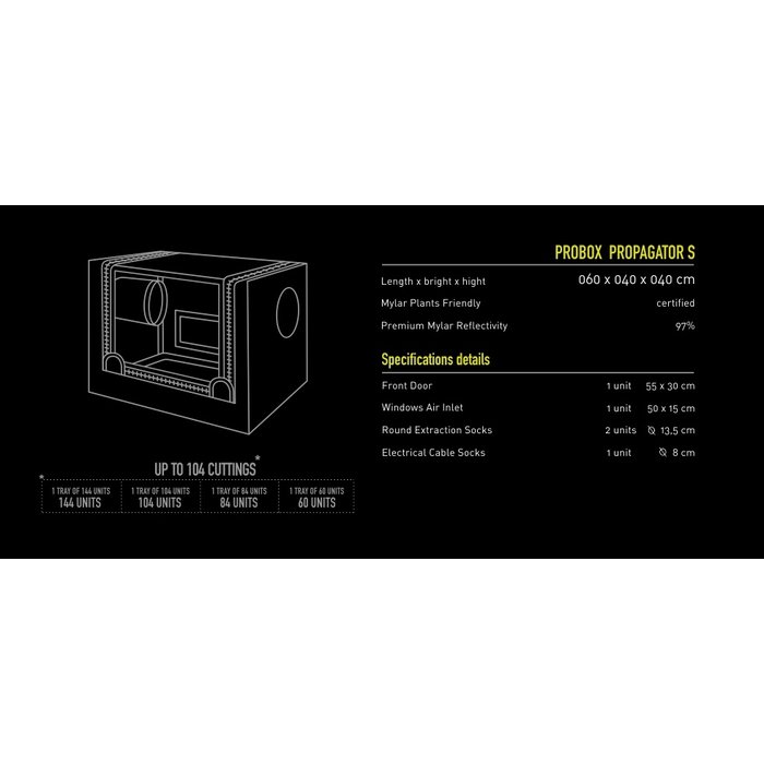 Garden HighPro Garden HighPro Probox Propagator - Grow tent - S/M/L/XL