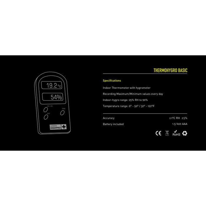 Garden HighPro Garden HighPro ProHygro - ThermoHygro meter