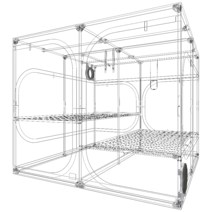 Secret Jardin Secret Jardin Dark Room 240W (MEDIUM) R4.0 - 237x120x200cm