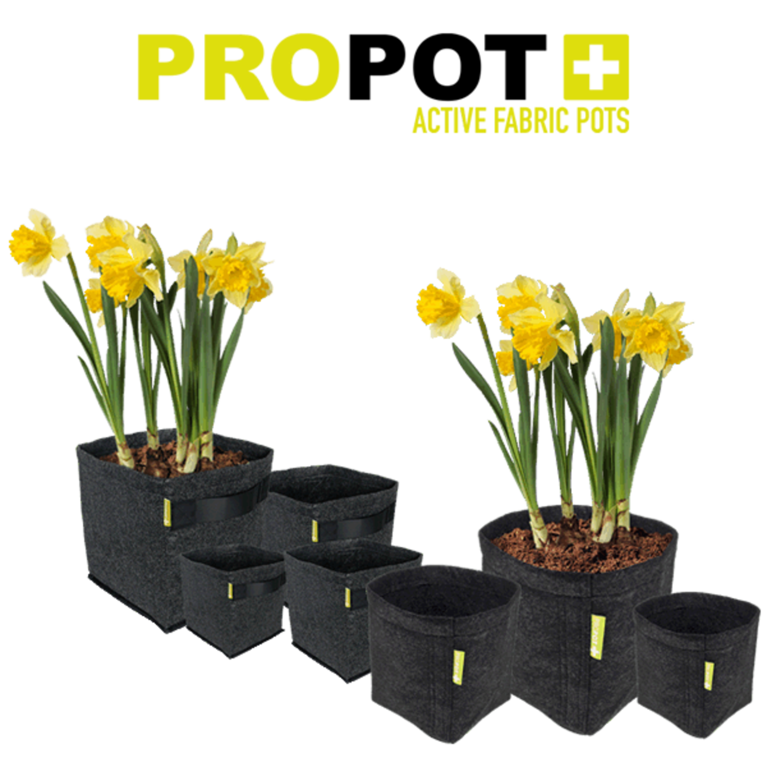 Garden High Pro PROPOT 4L Fabric Pots - 15 x 15 x 20 cm