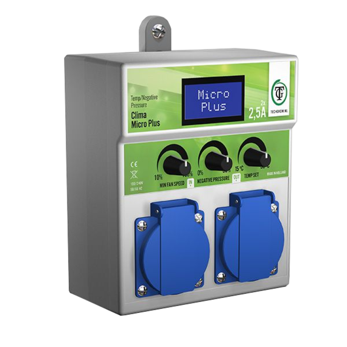TechGrow TechGrow Micro Plus Temp/Negative Pressure Control 2x2.5A