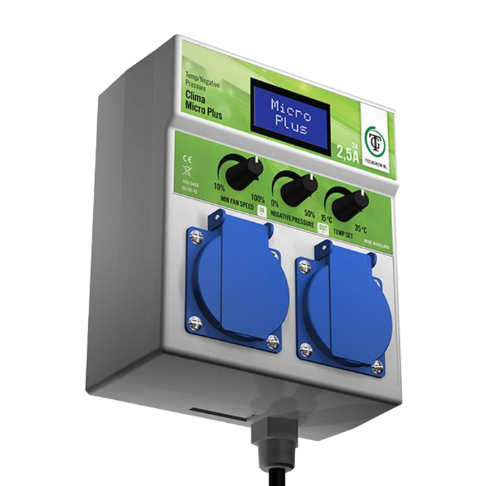 TechGrow TechGrow Micro Plus Temp/Negative Pressure Control 2x2.5A