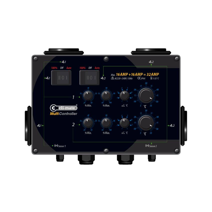 Cli-mate Cli-mate Multicontroller ~ Temperature Controlled Stepless Analogue Speed Controller