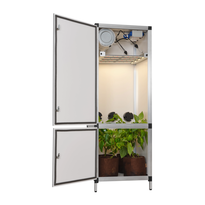 G-Tools G-tools Bonanza 0.35m2 with G-Bars LED 170 Watt | Complete Grow Cabinet