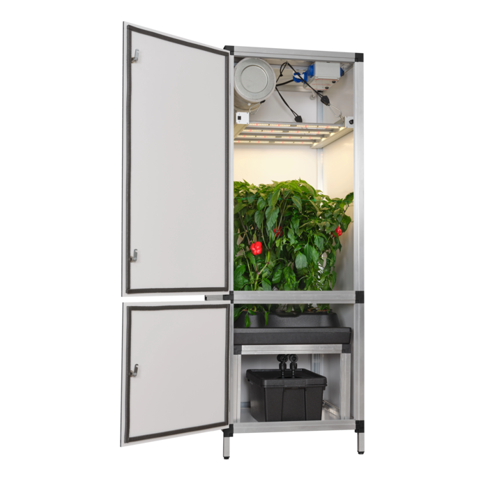 G-Tools G-tools Bonanza 0.35m2 with G-Bars 170 Watt & Irrigation System ~ Complete Grow Cabinet