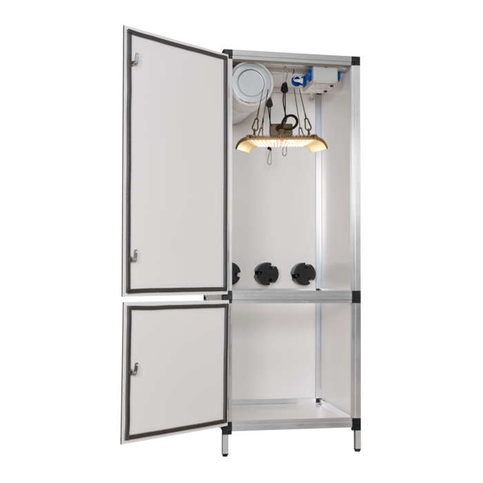 G-Tools G-tools Bonanza 0.35m2 with Samsung Quantum 100 Watt LED ~ Complete Grow Cabinet