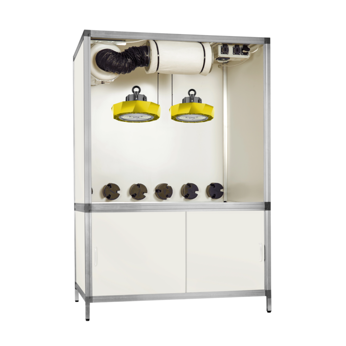 G-Tools G-tools Bonanza 1m2 met 2x Spectrabox UFO 200 Watt ~ Complete Kweekkast