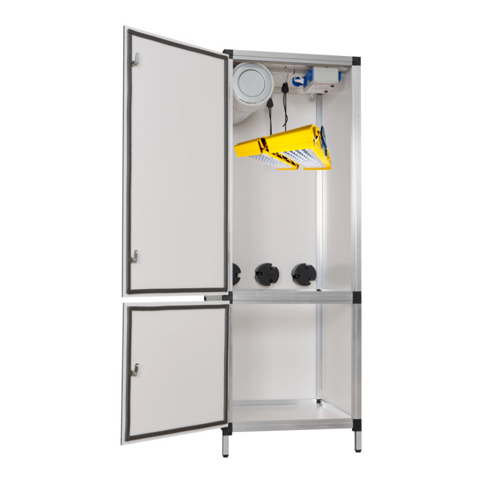 G-Tools G-tools Bonanza 0.35m2 with Spectrabox BB LED 200 Watt ~ Complete Grow cabinet