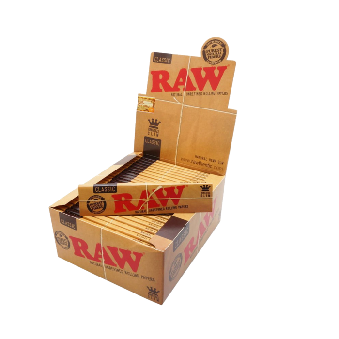 RAW RAW King Size Slim 50 pieces ~ Rolling Papers