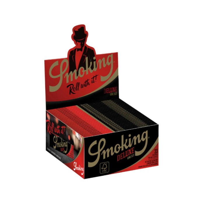 Smoking Smoking De Luxe Black King Size 50 stuks ~ Vloei