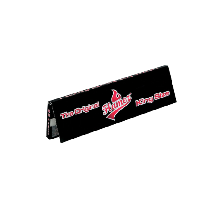Flamez Flamez Black King Size Regular Box 50 pieces ~ Rolling Paper