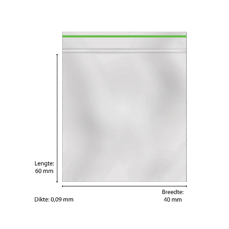 Sachet Plastique Zip 90x90 transparents (0,09mm)