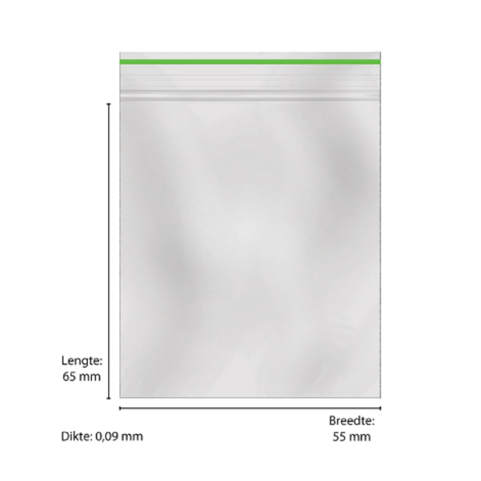 Greenline Grip Bag Small 0.09mm ~ Packed per 1000