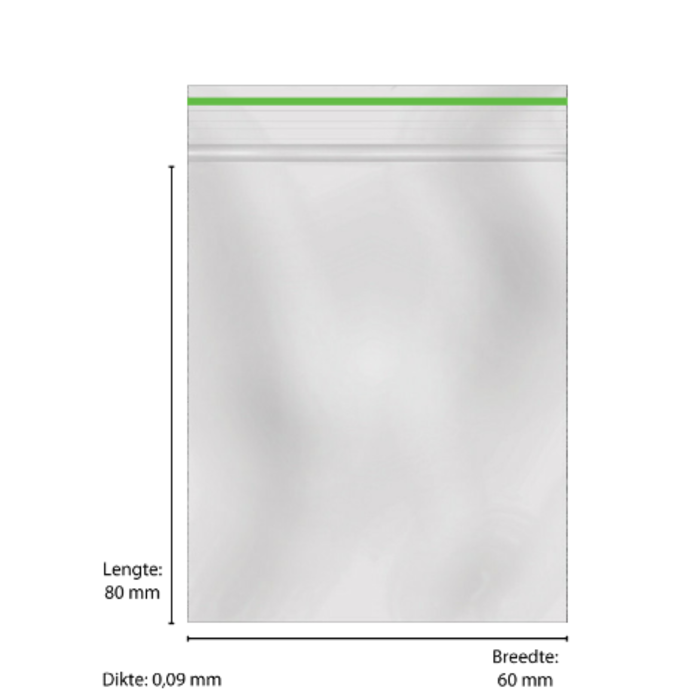 Greenline Gripzak Klein 0.09mm ~ Verpakt per 1000