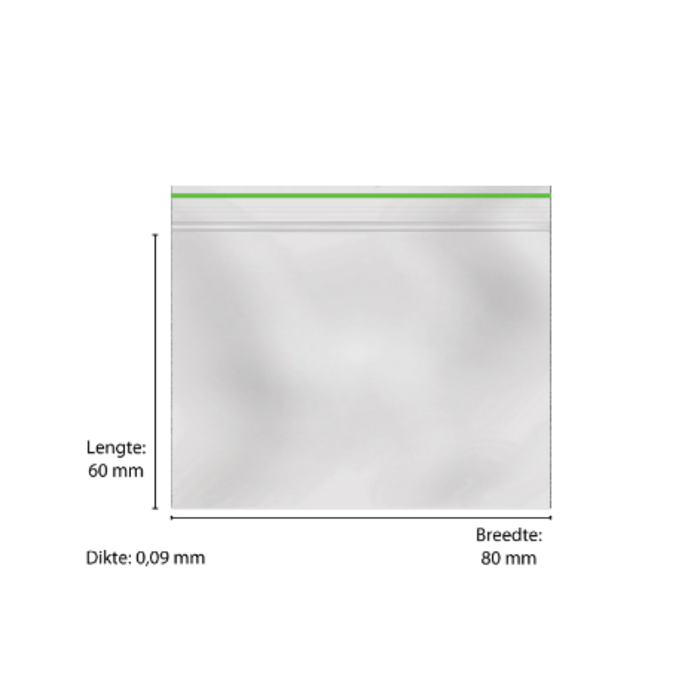 Greenline Grip Bag Small 0.09mm ~ Packed per 1000