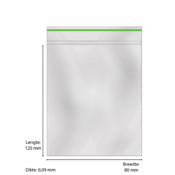 Greenline Gripzak Klein 0.09mm ~ Verpakt per 1000