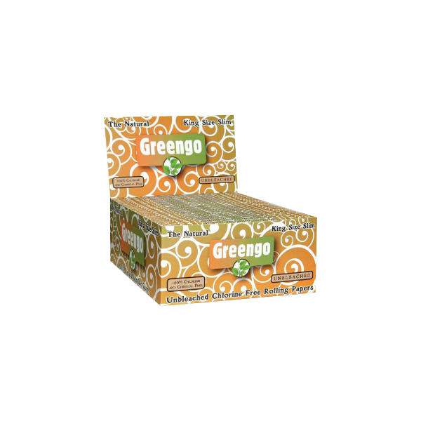 Greengo Greengo Unbleached King Size Slim 50 stuks afbeelding