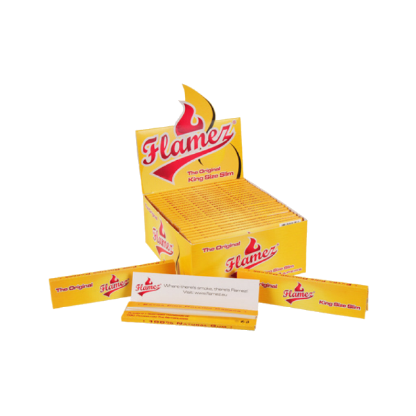 Flamez Flamez Yellow King Size Slim Box 50 stuks afbeelding