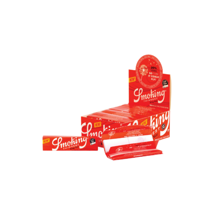 Smoking Smoking Thinnest King Size Slim 2 in 1 | 24 pieces ~ Rolling Papers & Tips