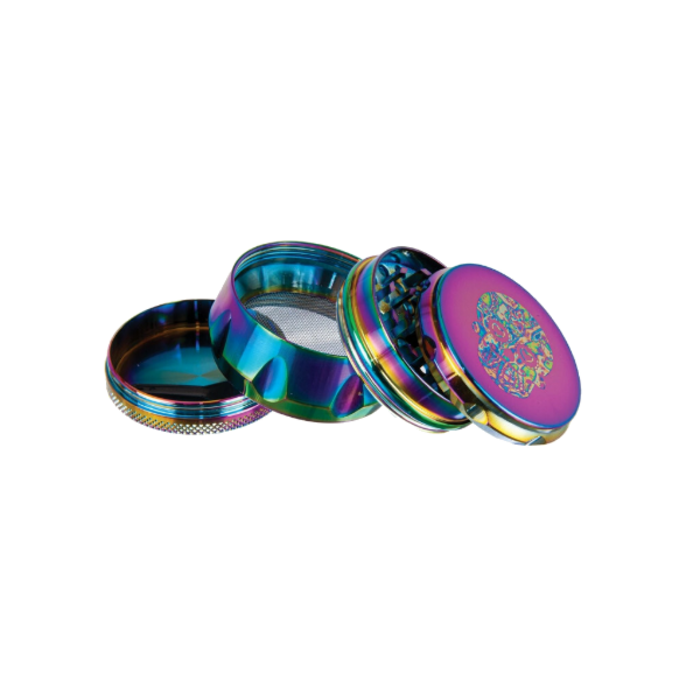 Rainbow Skull Grinder 50mm ~ Crusher