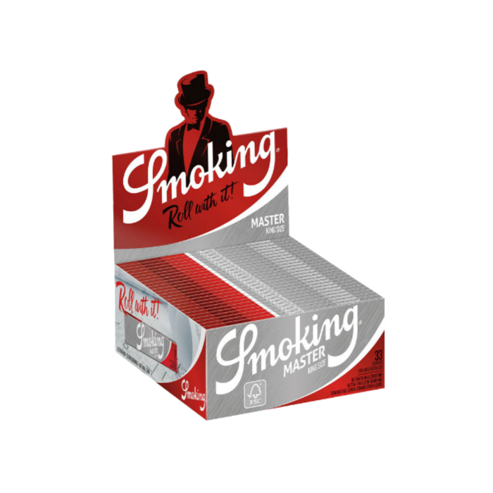 Smoking Smoking King Size Silver Extra Slim 50 stuks ~ Vloei