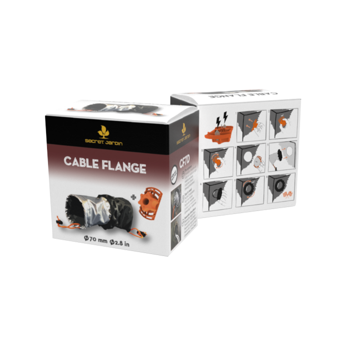 Secret Jardin Secret Jardin CF7D Cable Flange Double Sock  | Cable Grommet Ø70mm