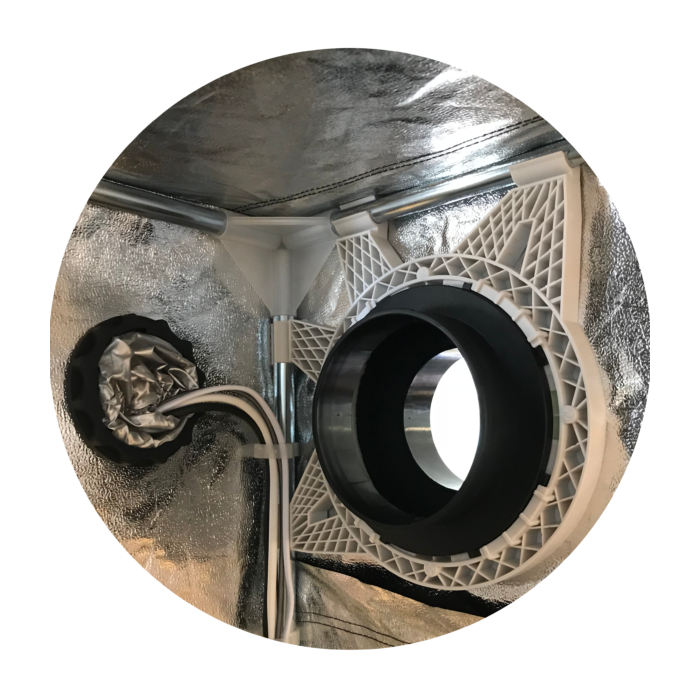 Secret Jardin Secret Jardin CF7D Cable Flange Double Sock  | Cable Grommet Ø70mm