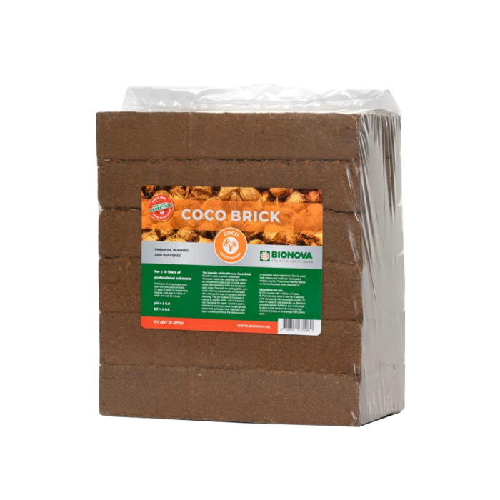 Bio Nova Bio Nova Coco Bricks - Doos 4x6 stuks ~ Kokossubstraat
