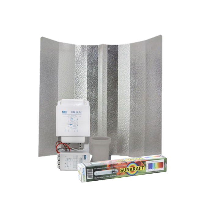 Prima Klima ELT + Hamerslagkap + Sunkraft 600 Watt  ~ Complete Verlichting Set