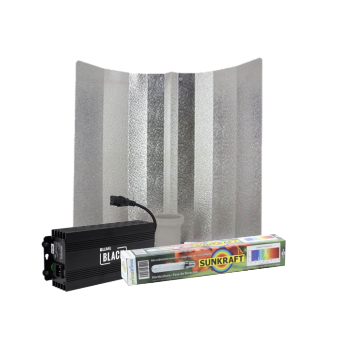 Prima Klima Lumii Black + Hamerslagkap + Sunkraft 600 Watt