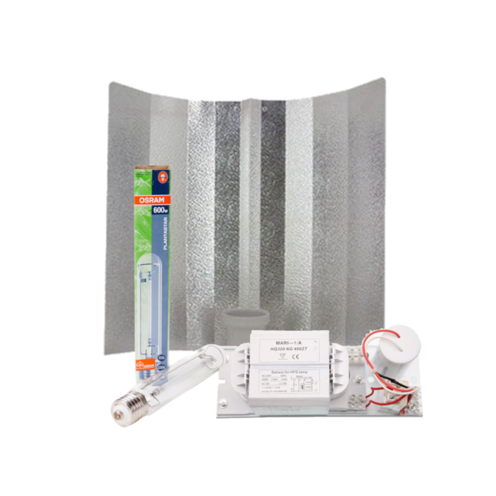Osram Mari + Hammerhead Reflector + Osram Plantastar 600 Watt ~ Complete Lighting Set