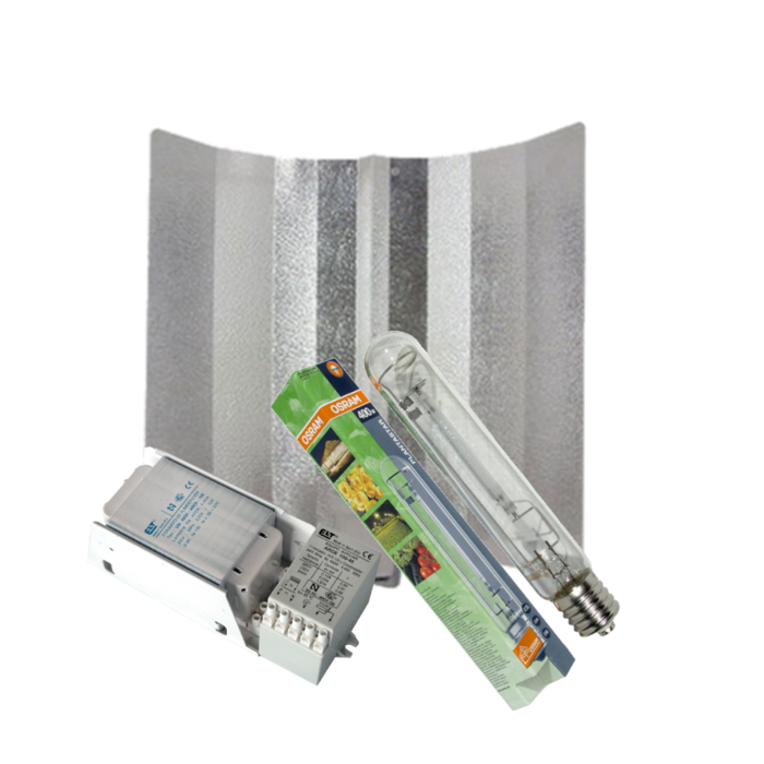 Osram ELT + Hamerslagkap + Osram Plantastar 400 Watt ~ Complete Verlichting Set