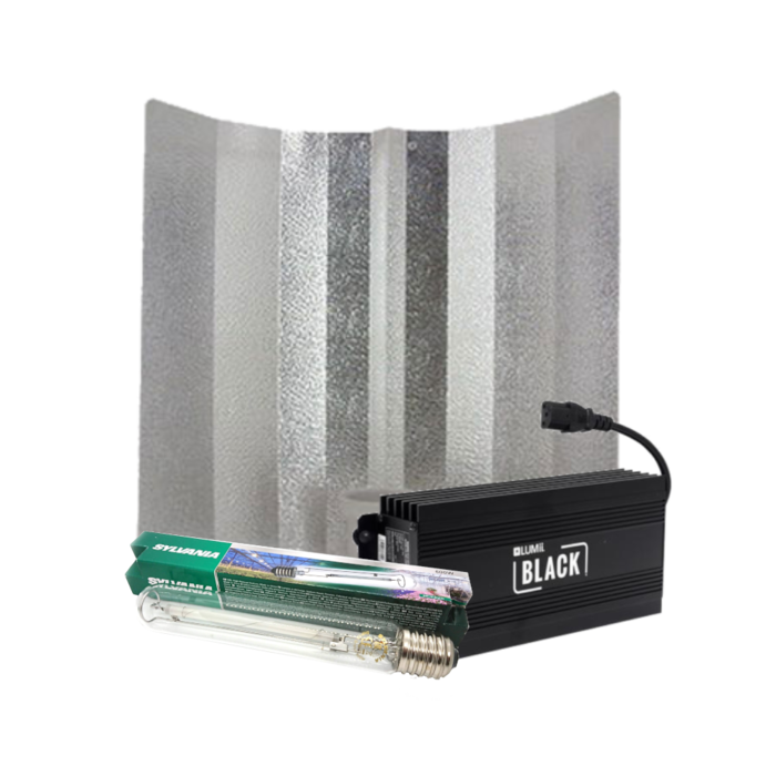 Sylvania Lumii Black + Hammerhead Reflector + Sylvania Grolux 600 Watt ~ Complete Lighting Set