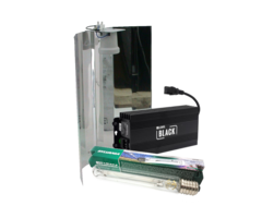 Sylvania Lumii Black + Mirror Reflector + Sylvania Grolux 600 Watt