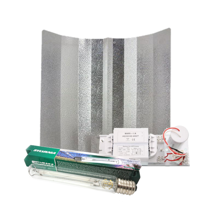 Sylvania Mari + Hammerhead Reflector + Sylvania Grolux 600 Watt ~ Complete Lighting Set