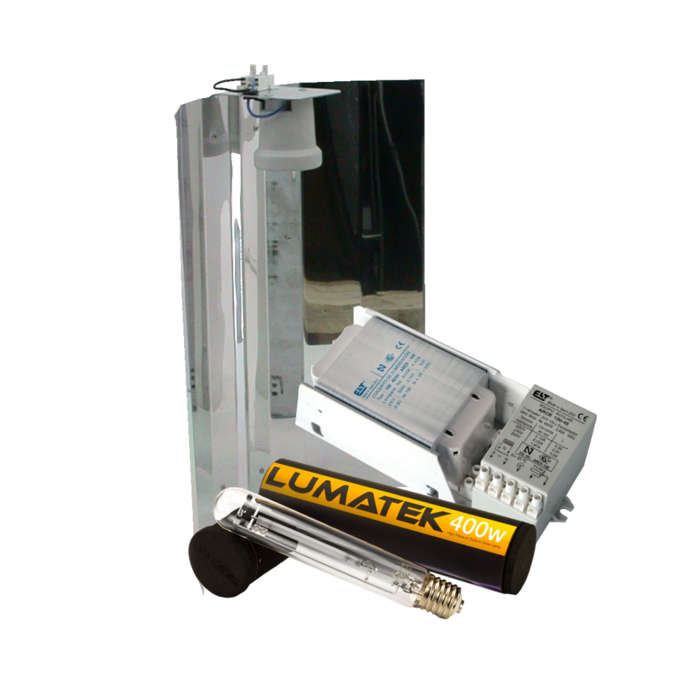 Lumatek ELT + Mirror Reflector + Lumatek Dual Spectrum 400 Watt ~ Complete Lighting Set