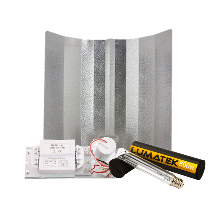 Lumatek Mari + Hammerhead Reflector + Lumatek Dual Spectrum 600 Watt ~ Complete Lighting Set