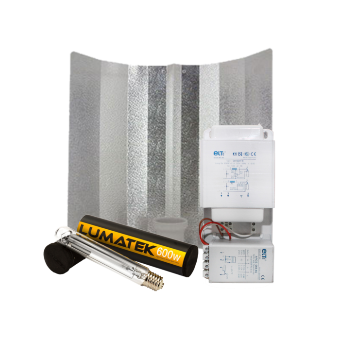 Lumatek ELT + Hammerhead Reflector + Lumatek Dual Spectrum 600 Watt ~ Complete Lighting Set