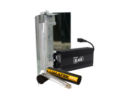 Lumatek Lumii Black + Spiegelkap + Lumatek Dual Spectrum 600 Watt