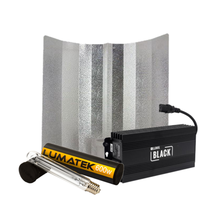 Lumatek Lumii Black + Hammerhead Reflector + Lumatek Dual Spectrum 600 Watt ~ Complete Lighting Set