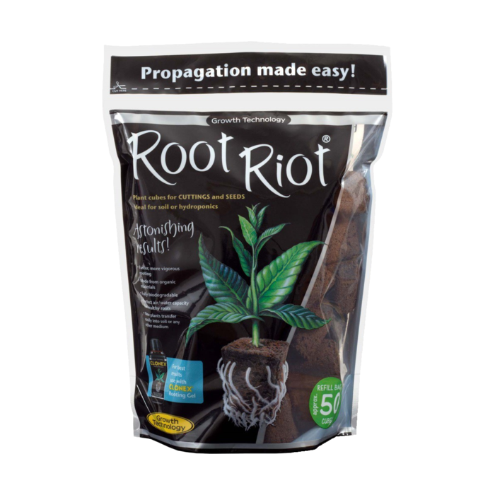 Clonex Clonex Root Riot Refill Bag ~ Stekpluggen 50 of 100 stuks