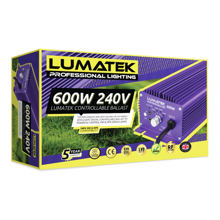 Lumatek Lumatek Elektronisch Voorschakelapparaat - Regelbaar Range ~ 600W - 240V