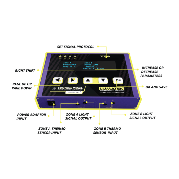 Lumatek Lumatek Digital Panel PLUS 2.0 ~ Controller (HID + LED)