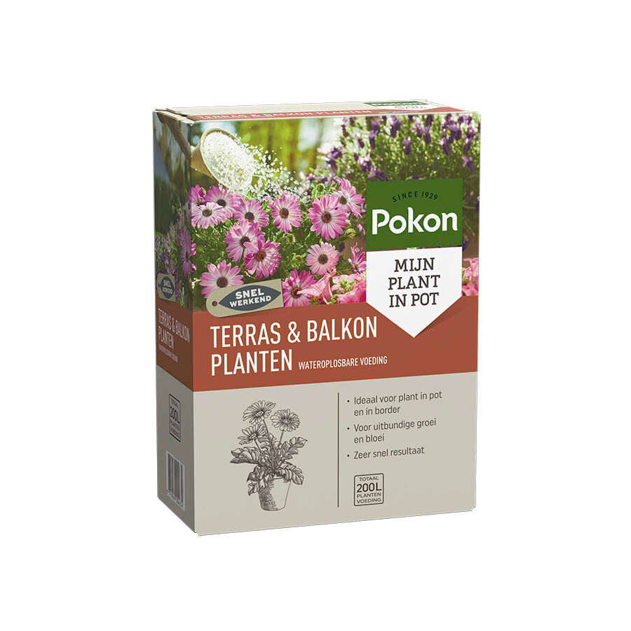 Pokon Pokon Terras & Balkon Planten Wateroplosbare Voeding - 500g afbeelding