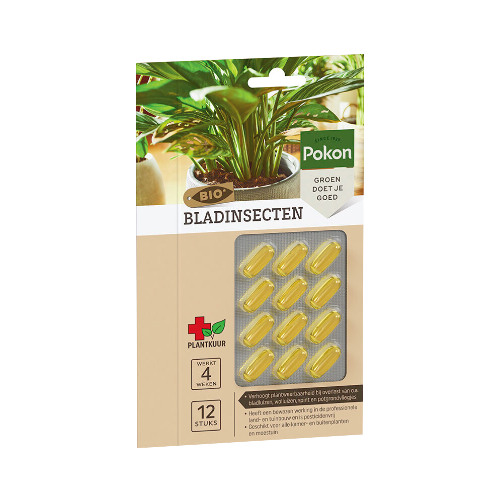 Pokon Pokon Bio Kuur voor Bladinsectgevoelige Planten Capsules 12 stuks